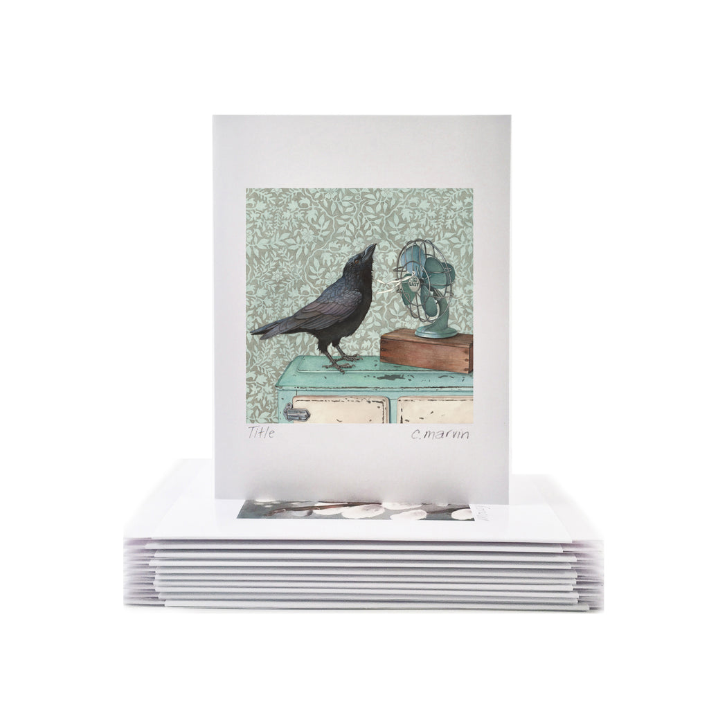 Crow Cools Off - Wholesale Art Cards