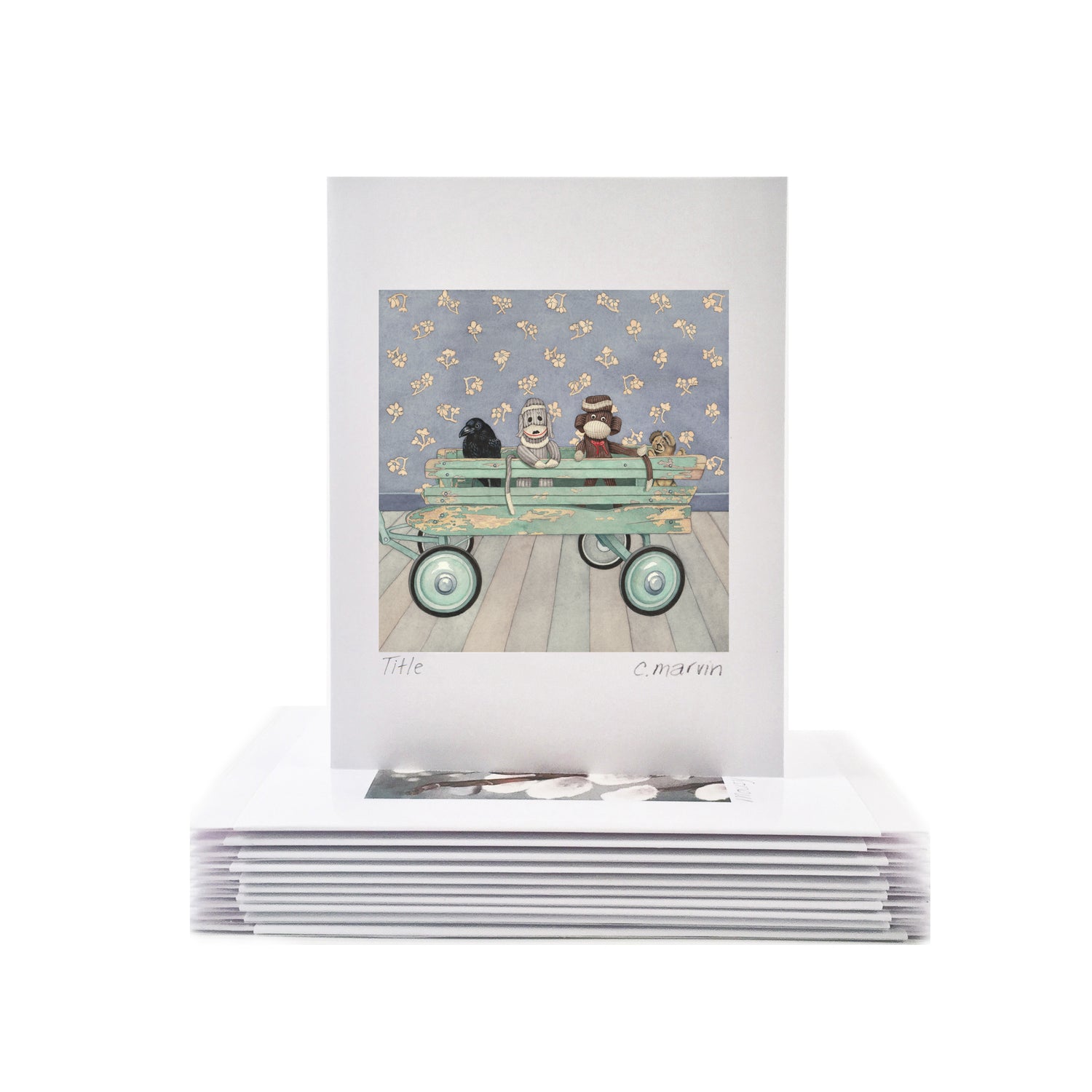 Crow Leads the Team - Wholesale Art Cards