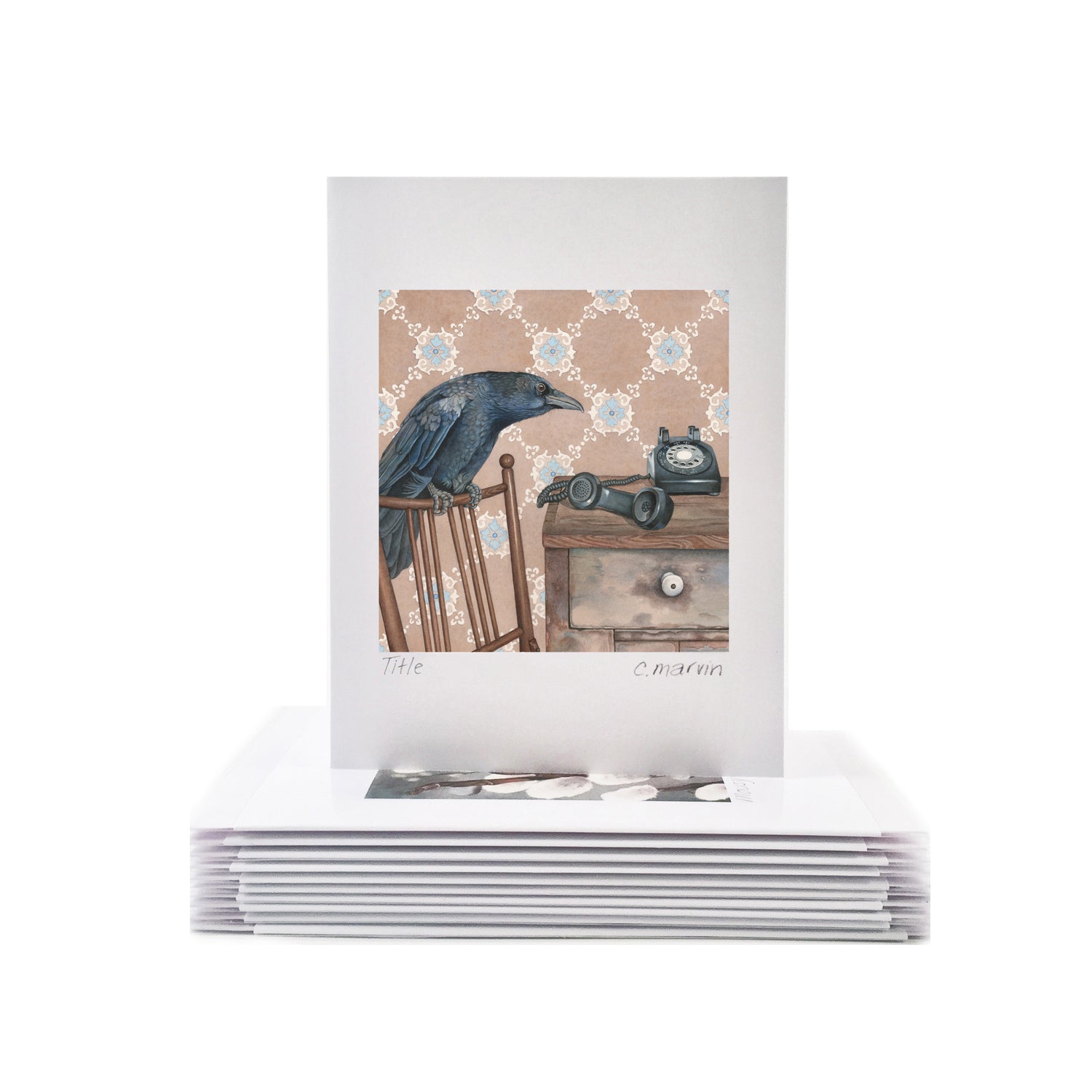 Crow Receives Instructions - Wholesale Art Cards