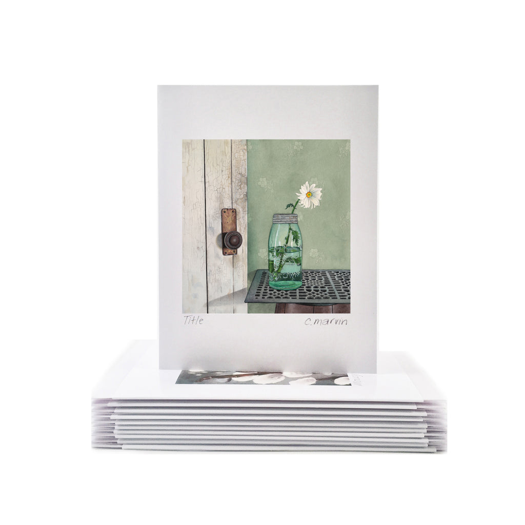 Daisy at the Door - Wholesale Art Cards
