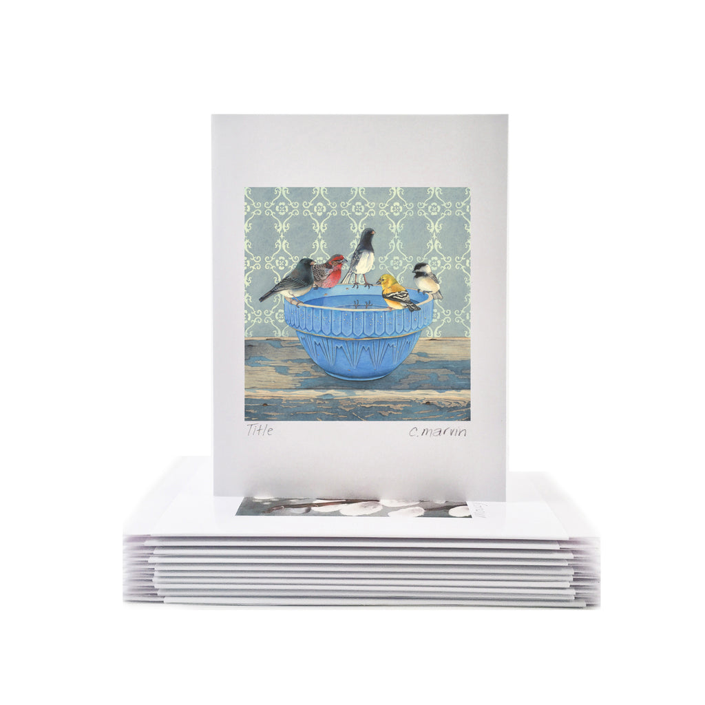 Gathering at the Blue Bowl - Wholesale Art Cards