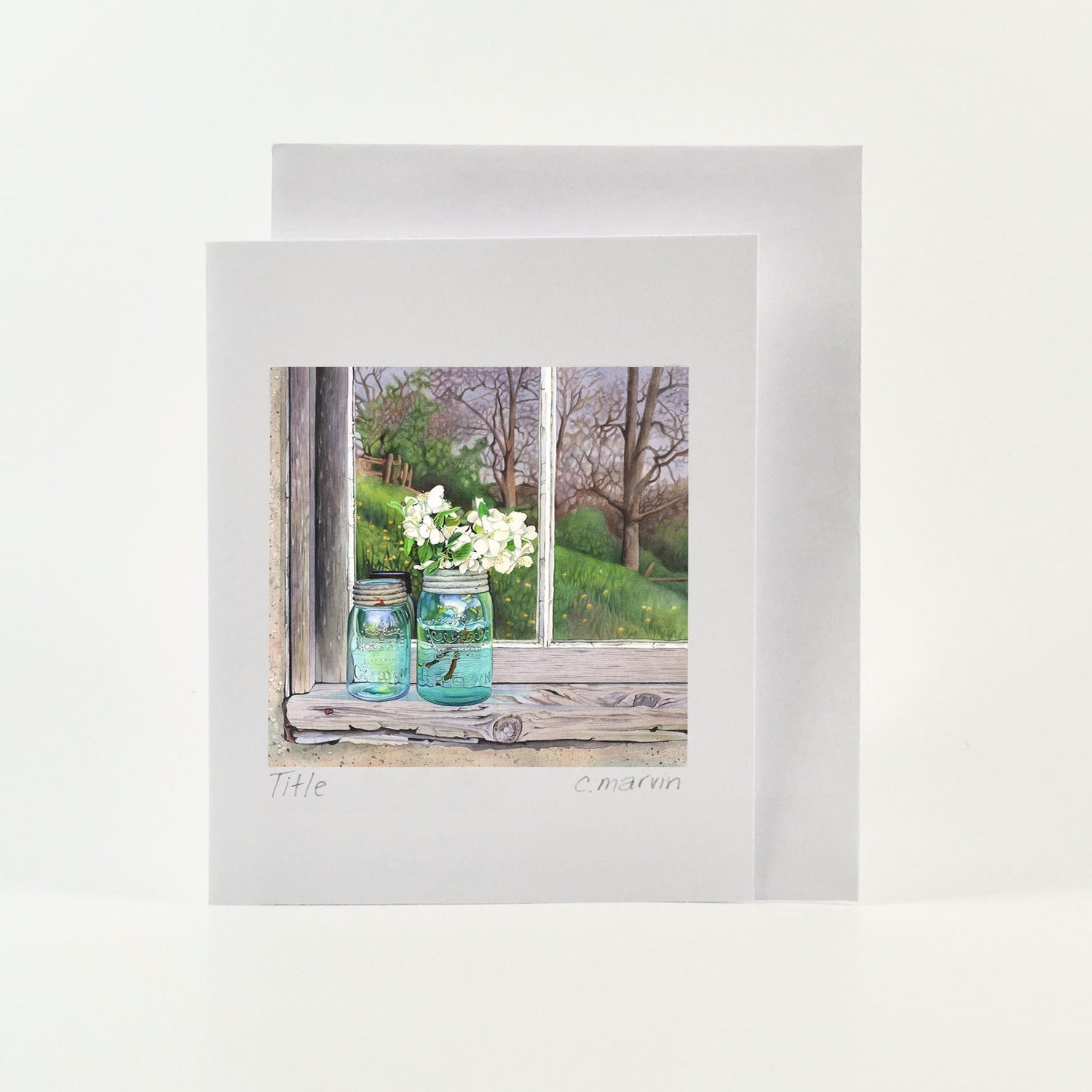 Apple Blossoms - Wholesale Art Cards