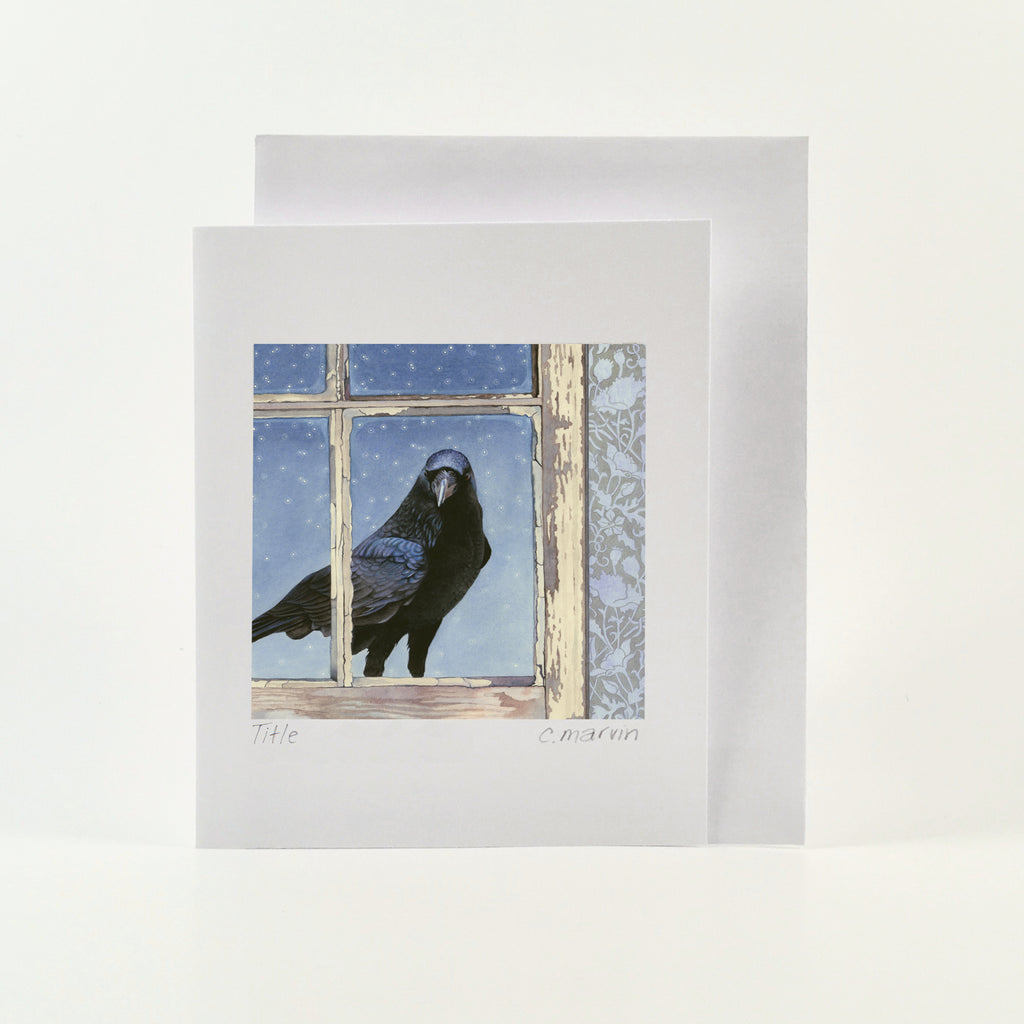 Crow Arrives at Dusk - Wholesale Art Cards