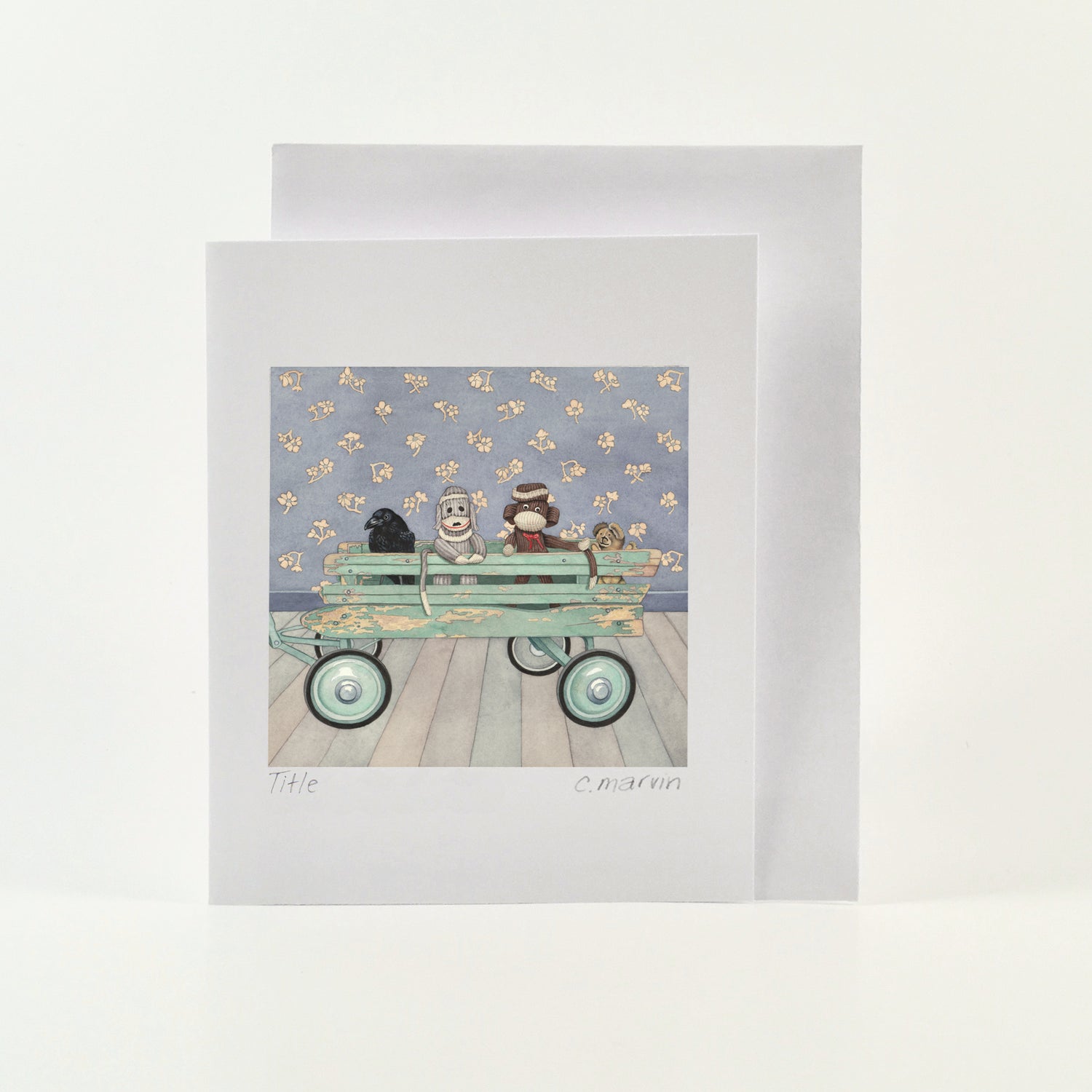 Crow Leads the Team - Wholesale Art Cards