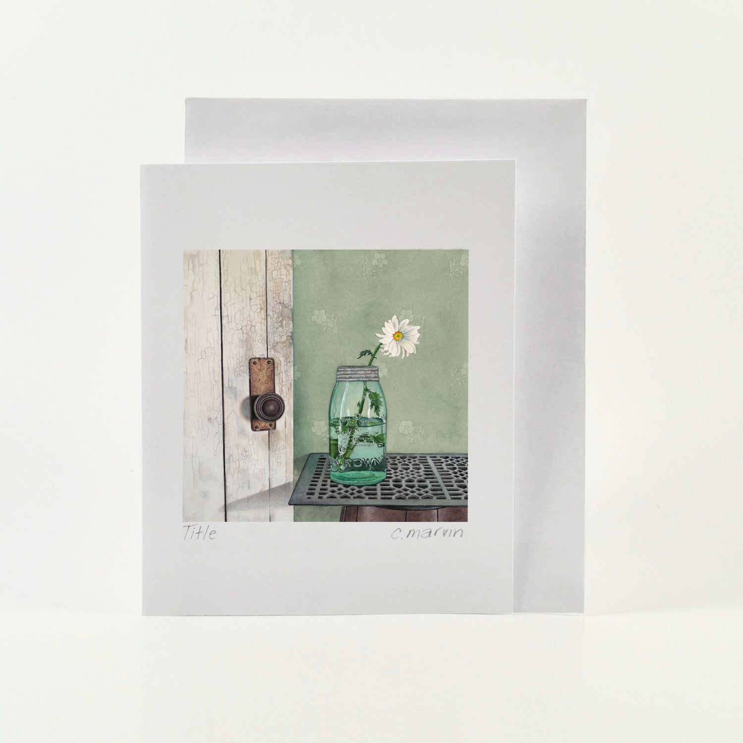 Daisy at the Door - Wholesale Art Cards