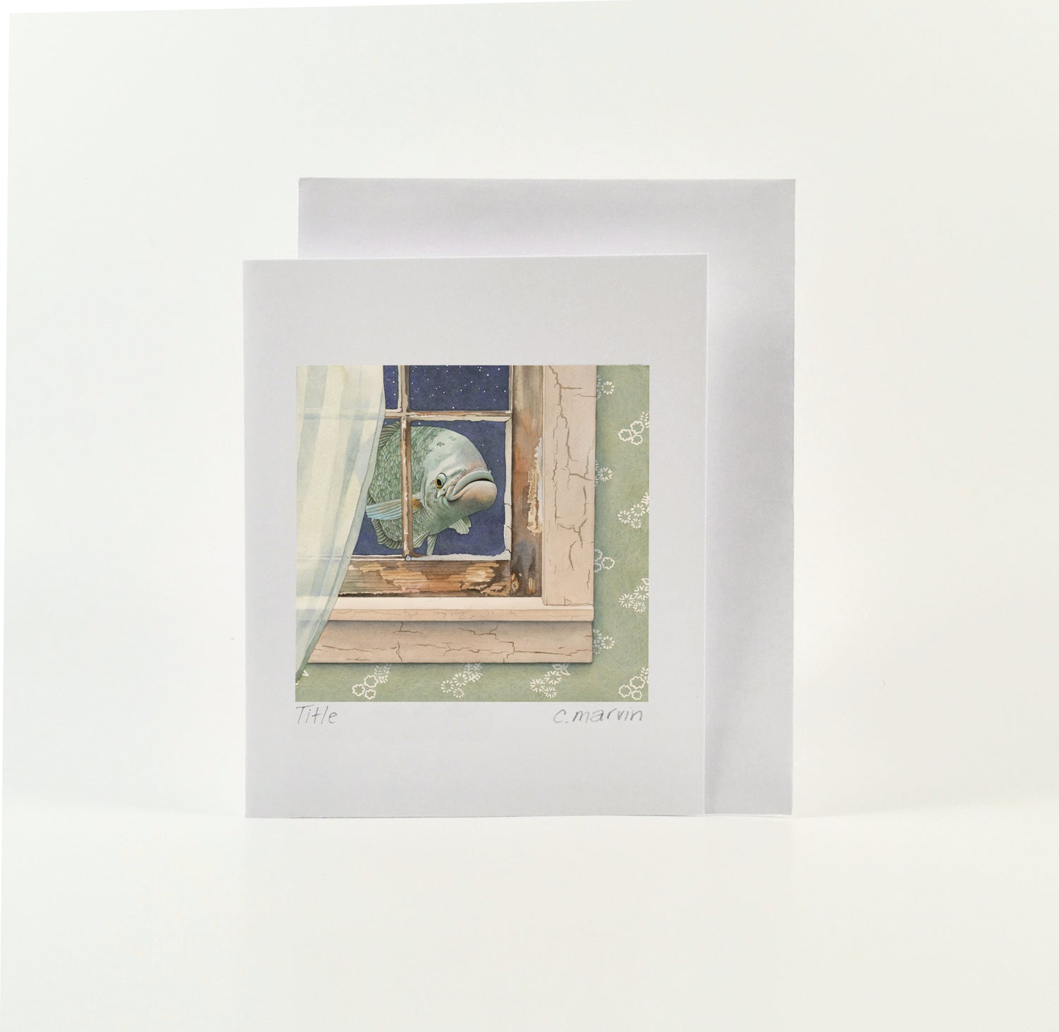 Fish at My Window - Wholesale Art Cards