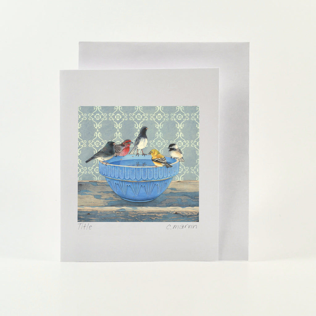Gathering at the Blue Bowl - Wholesale Art Cards
