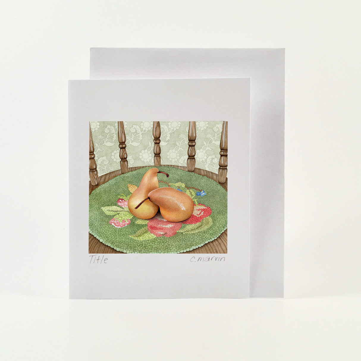 Pear Art Cards set of 10