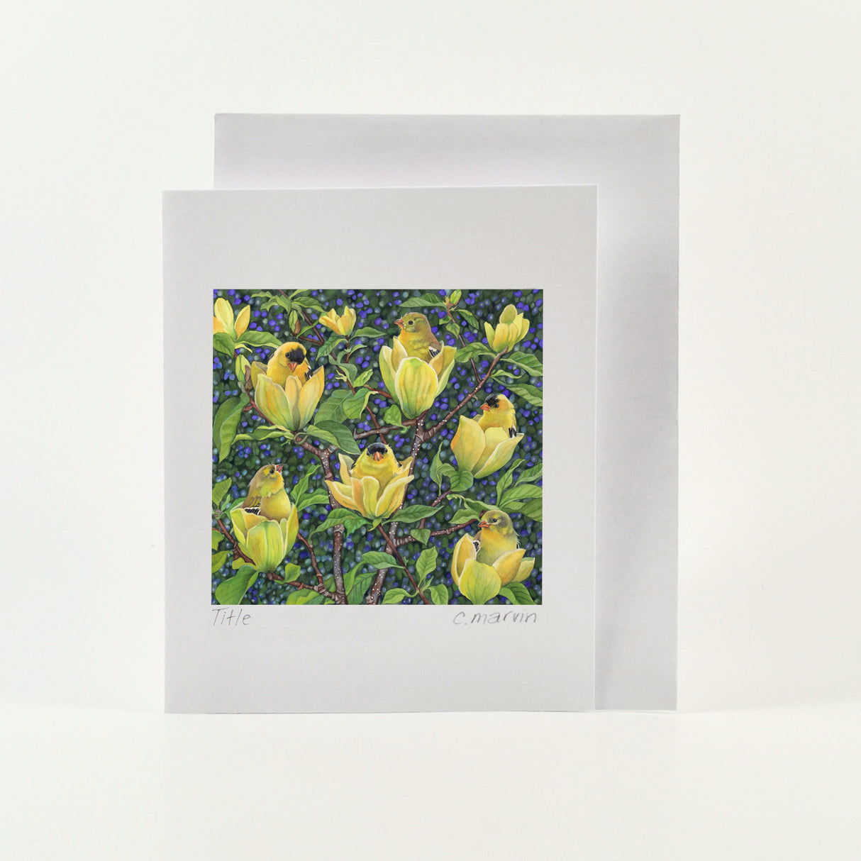 Flower Cards set of 10