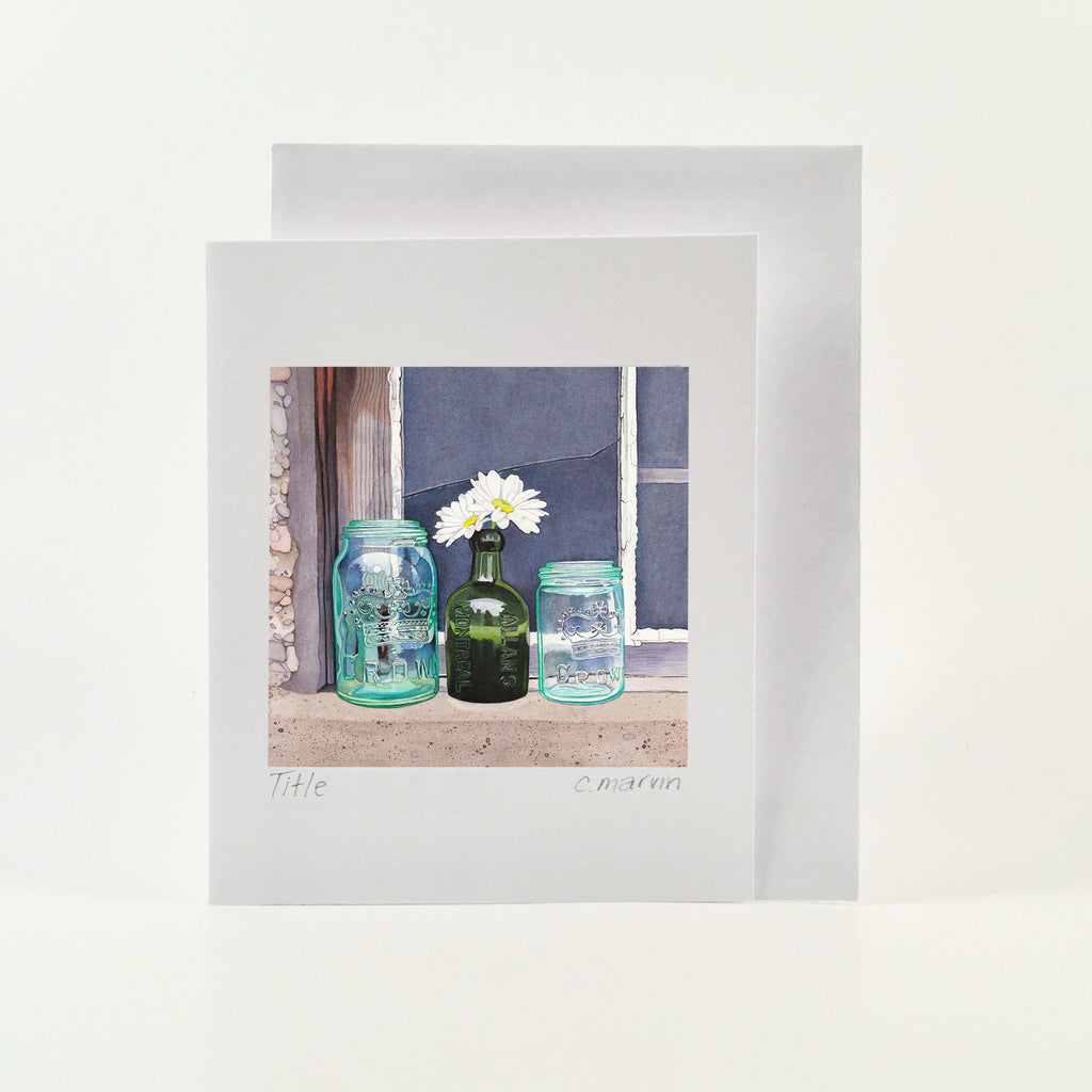 Jars and Daisies - Wholesale Art Cards