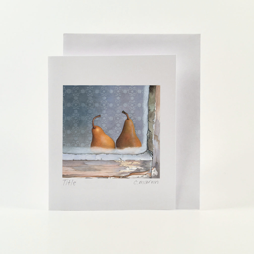 Pears Through a Window - Wholesale Art Cards