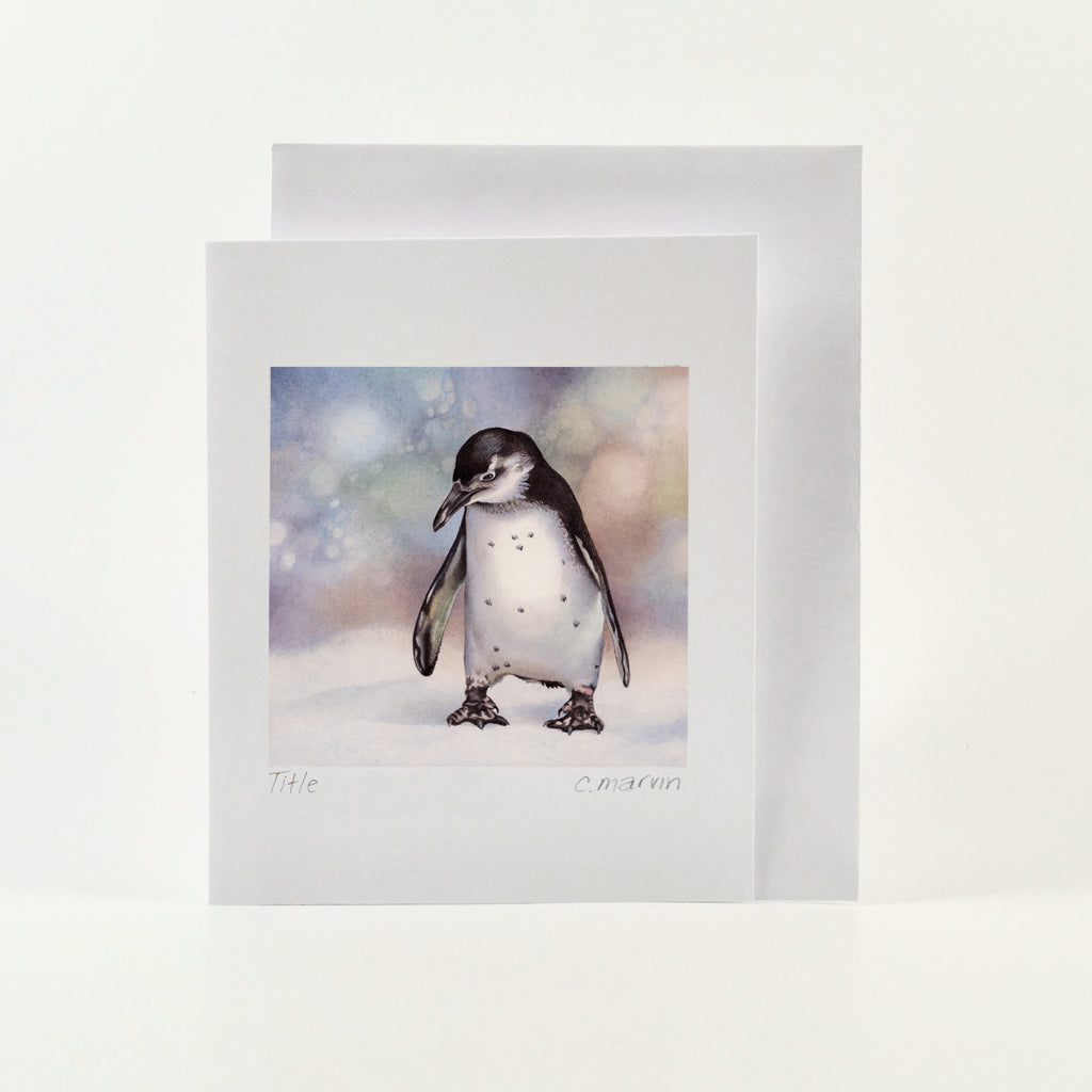 Pensive Penguin - Wholesale Art Cards