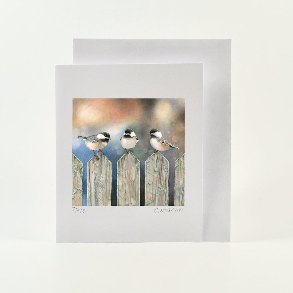 Sitting on the Fence - Wholesale Art Cards