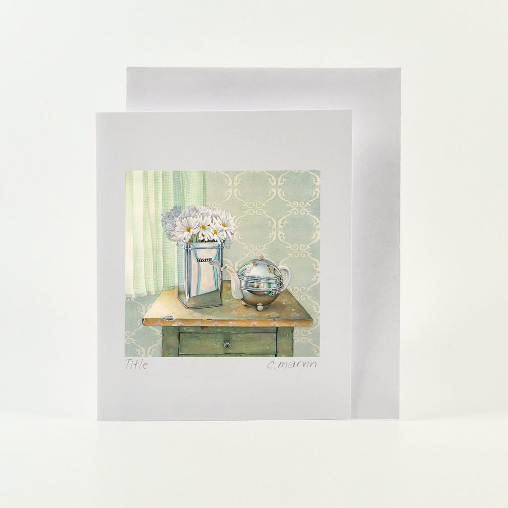 Tea and Daisies - Wholesale Art Cards