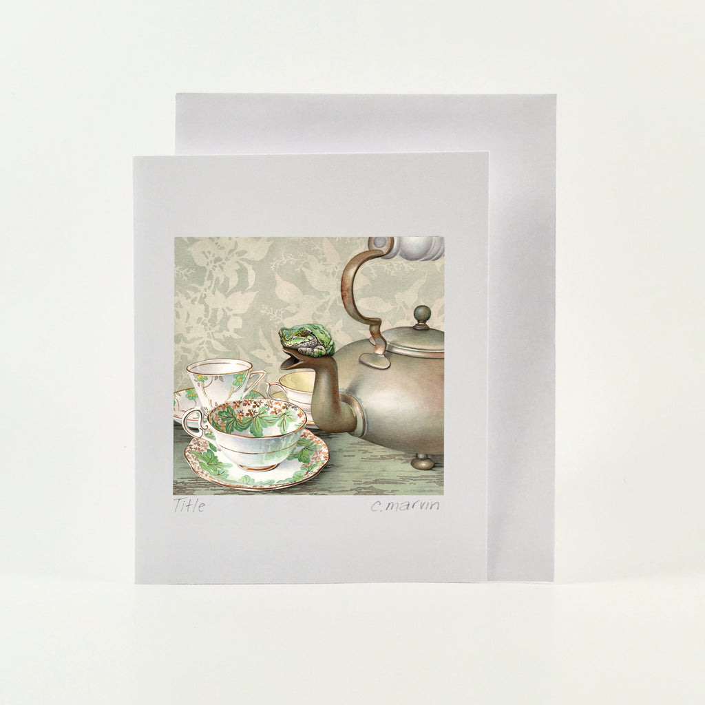 Tea Frog - Wholesale Art Cards