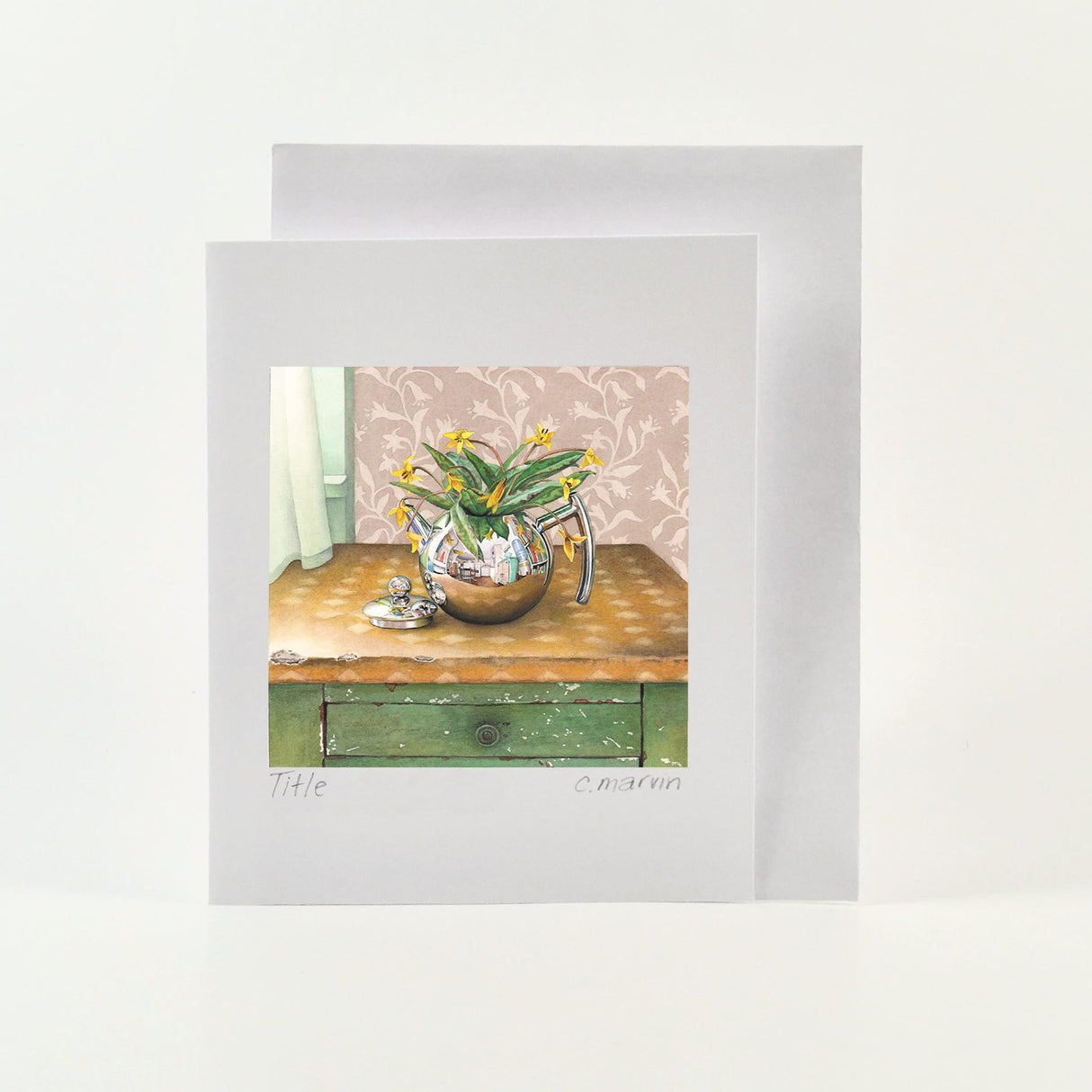 Flower Cards set of 10