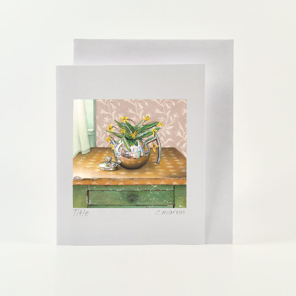 Trout Lily Teapot - Wholesale Art Cards