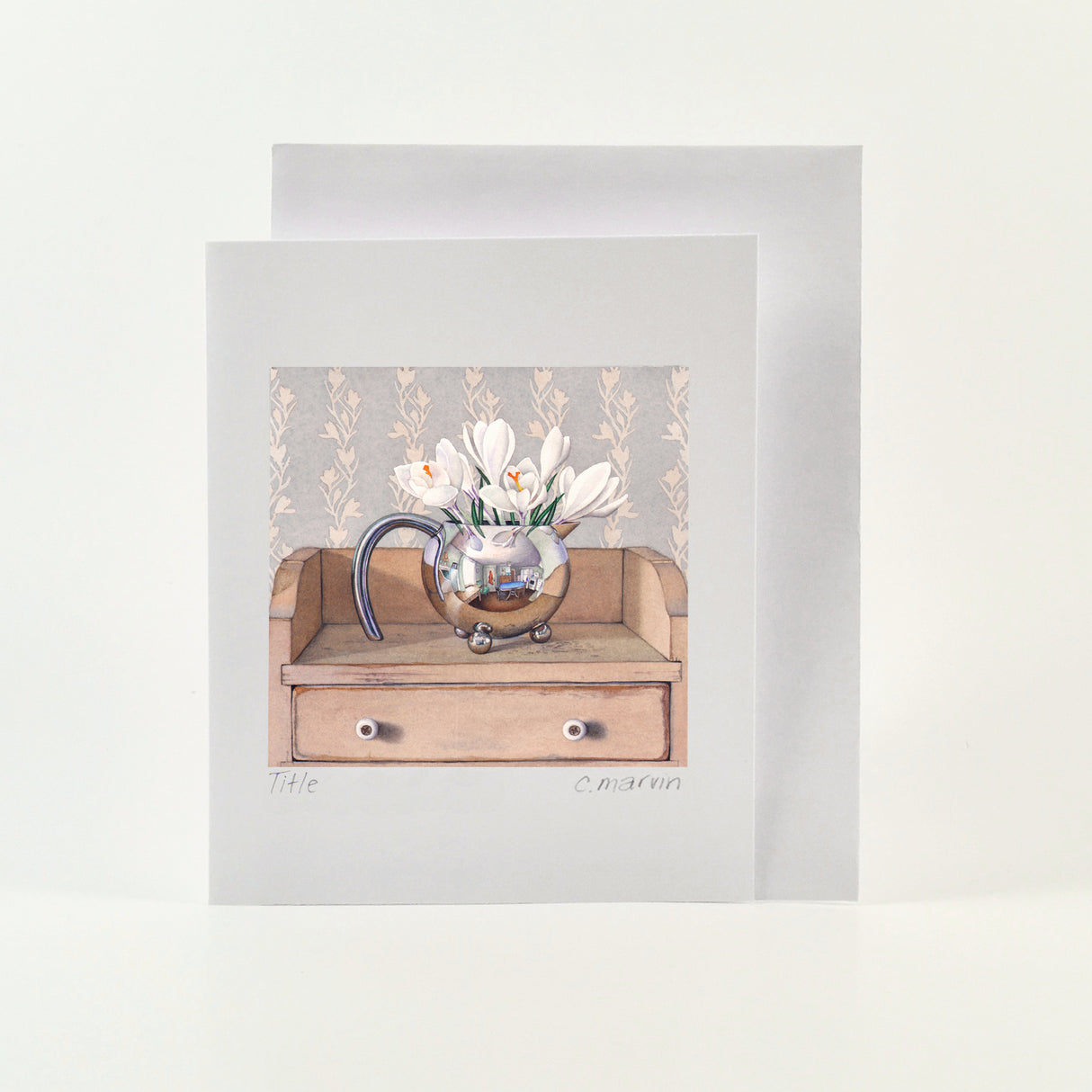 White Crocus - Wholesale Art Cards