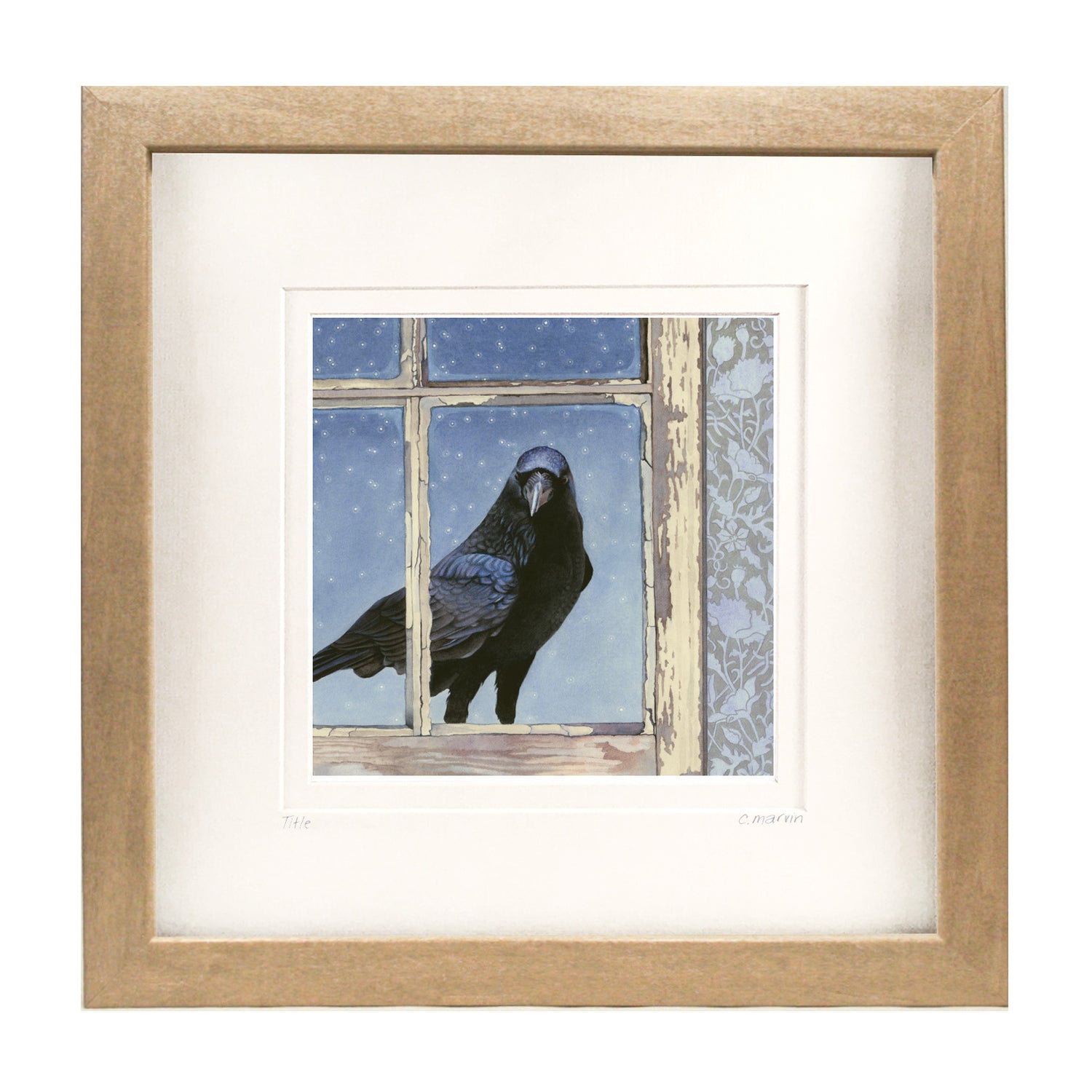 Crow Arrives at Dusk