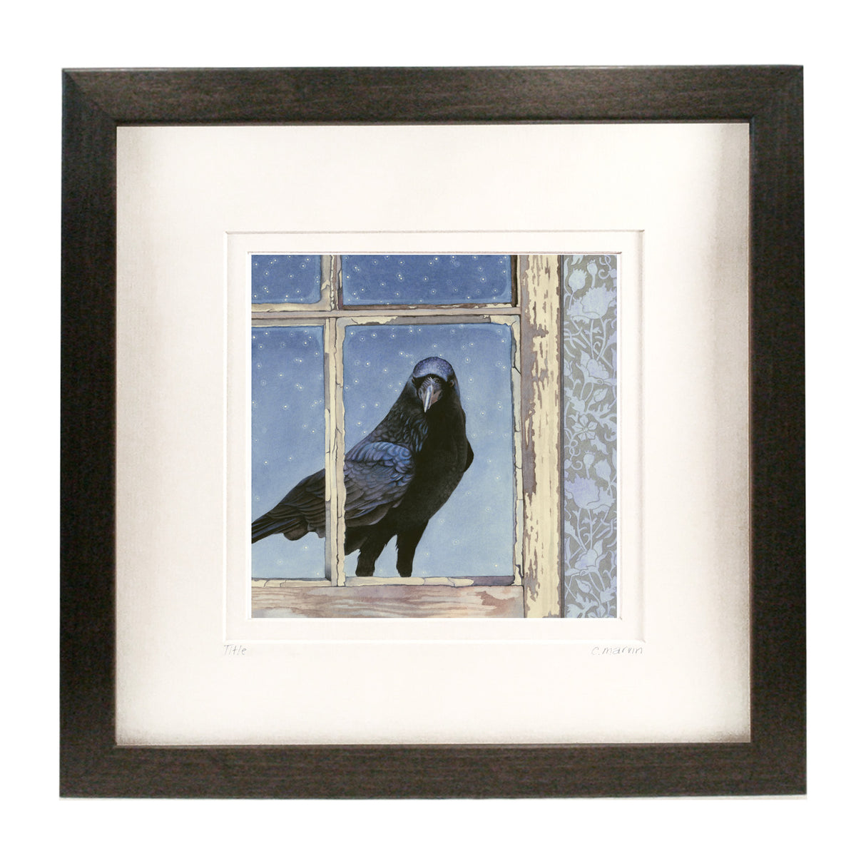 Crow Arrives at Dusk