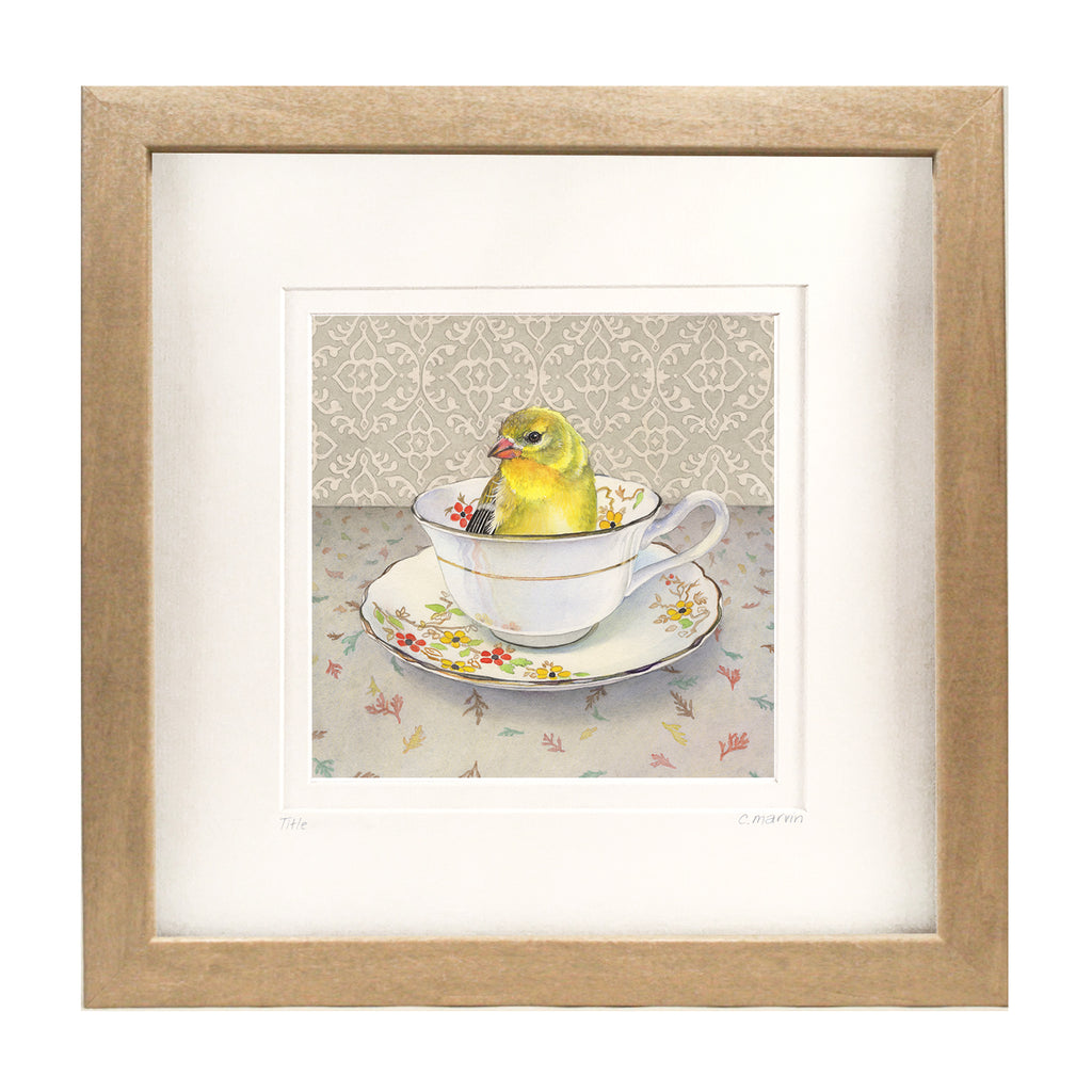 Finch in a Cup - SOLD