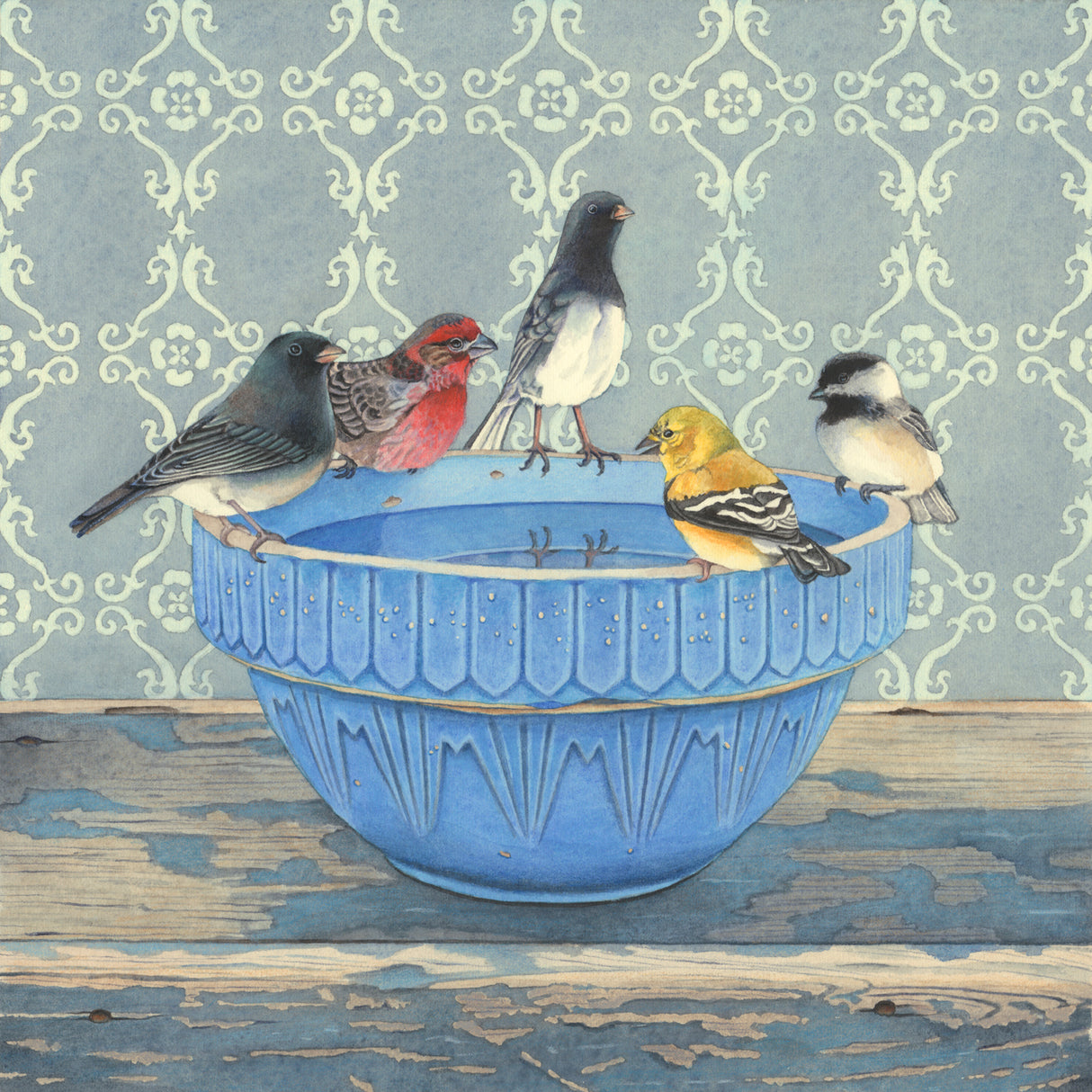 Gathering at the Blue Bowl