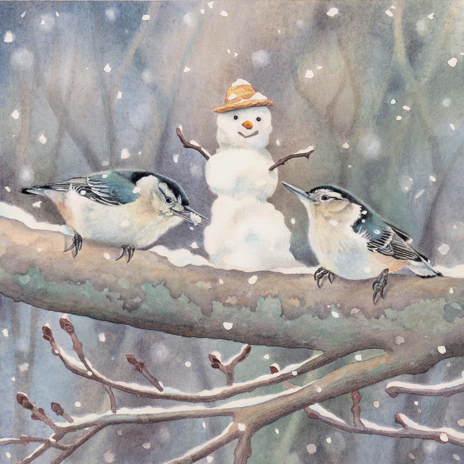 Nuthatches Love Winter